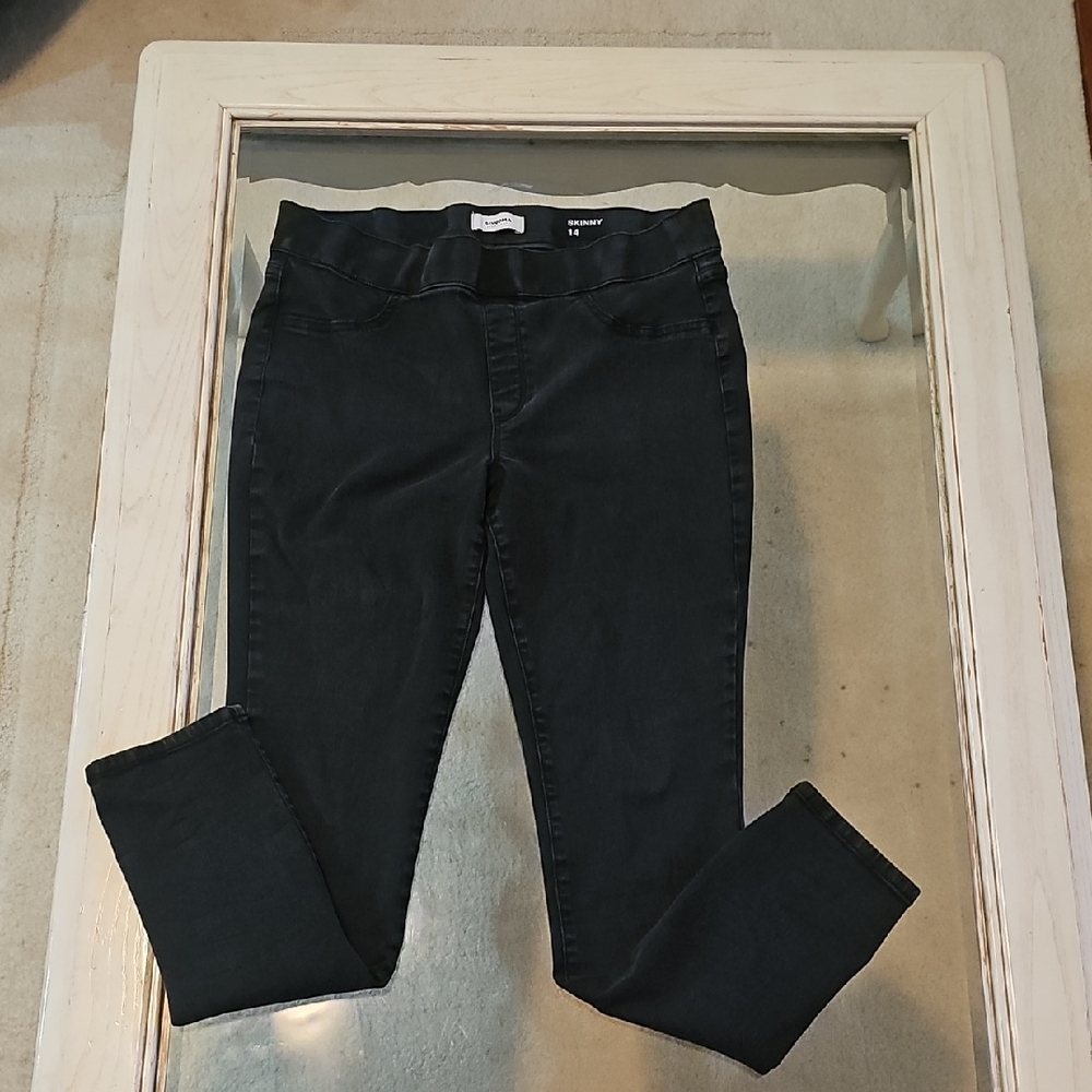 Sonoma Chic, Soft Black Stretch Jean Jeggings, Comfort Waistband, Flattering Fit